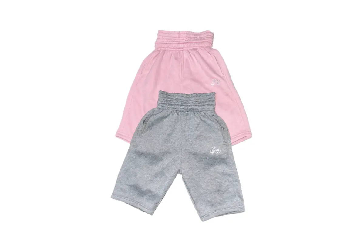 Arabic Print Doublewaist shorts